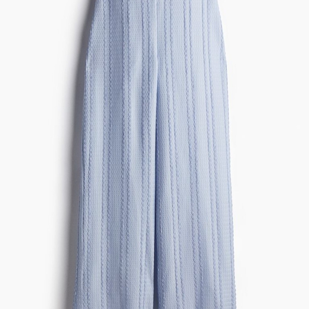 Divided Sky Blue Wide-Leg Pants